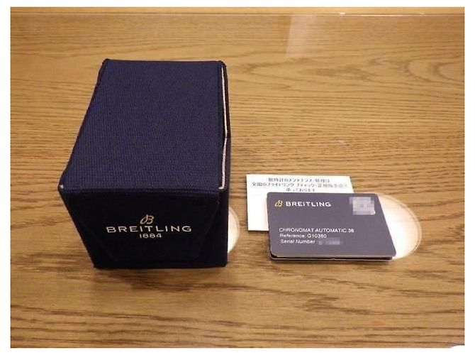 BREITLING Chrono Mat Automatic 36 Quadrante blu ghiaccio G10380591C1G1 Uomo Argento - vista 13