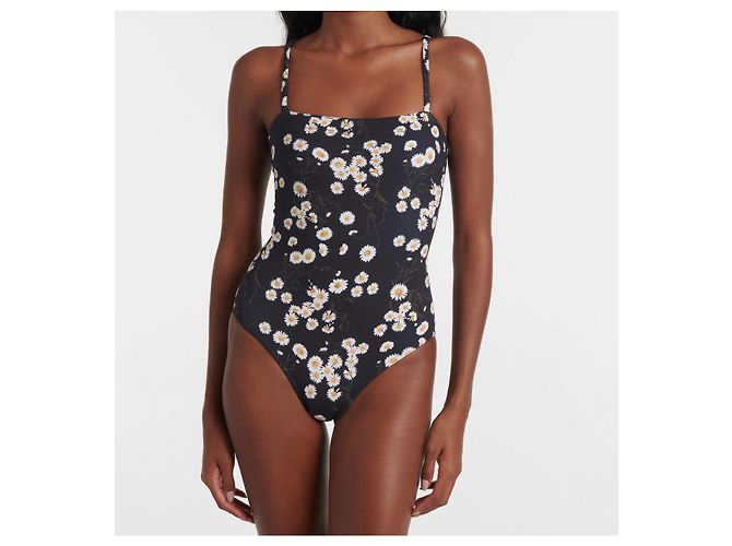 Eres Einteiliger Badeanzug Romance Print Schwarz T38 Weiß - Ansicht 2