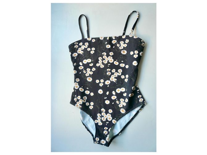 Eres Einteiliger Badeanzug Romance Print Schwarz T38 Weiß - Ansicht 7