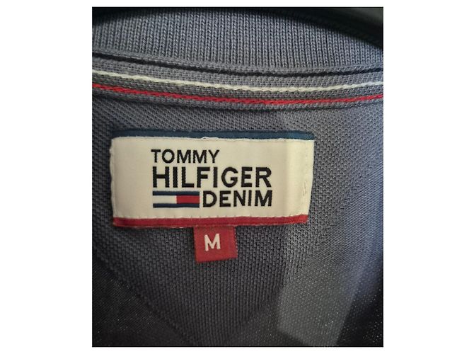 Polo Tommy Hilfiger Denim Uomo Blu Grigio - vista 2