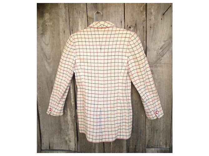 Blazer Emanuel Ungaro Parallèle de lana y algodón Blanco Roja Azul - vista 5