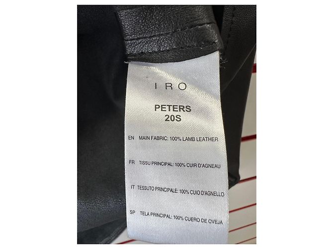 Iro 'Peters' schwarzes Lammlederhemd - Ansicht 8
