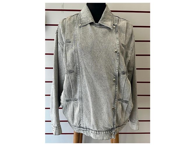 IRO Noumi Graue Jeansjacke - Ansicht 2