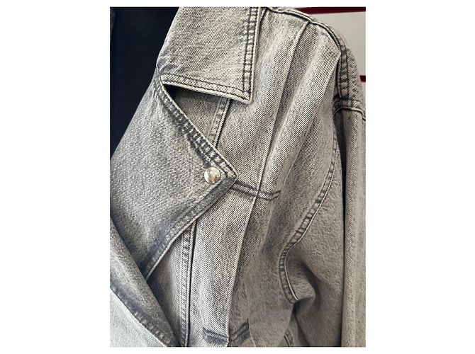 IRO Noumi Graue Jeansjacke - Ansicht 3