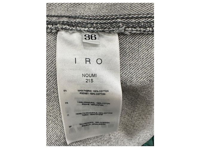 IRO Noumi Graue Jeansjacke - Ansicht 8