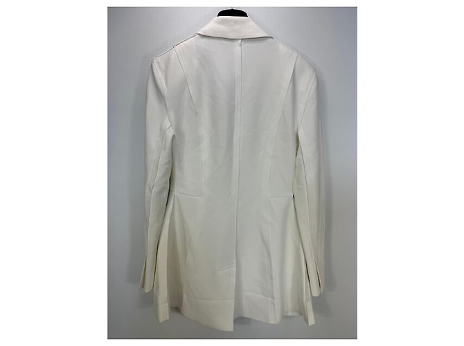 Norma Kamali Blazer weiß Polyestermischung - Ansicht 2