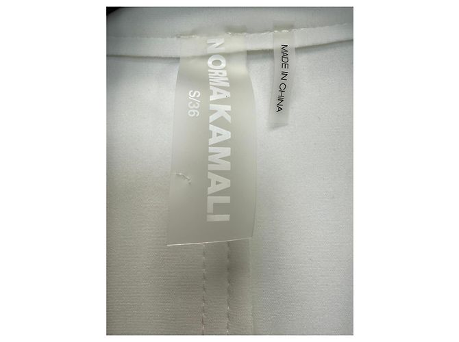 Norma Kamali Blazer weiß Polyestermischung - Ansicht 5