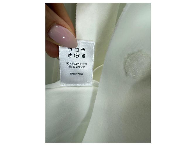 Norma Kamali Blazer weiß Polyestermischung - Ansicht 6