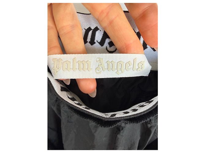 Palm Angels Gonna Cargo Nera a Strisce Arcobaleno Nero - vista 2