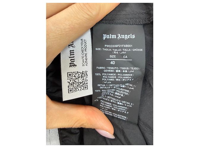 Palm Angels Gonna Cargo Nera a Strisce Arcobaleno Nero - vista 3