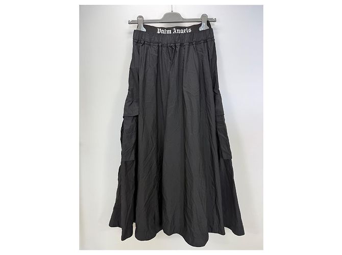 Palm Angels Gonna Cargo Nera a Strisce Arcobaleno Nero - vista 4