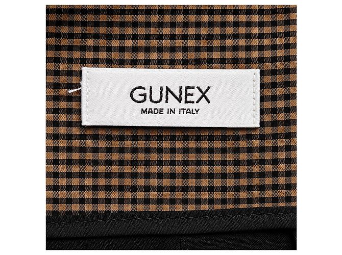 Falda Brunello Cucinelli Gunex de seda Príncipe de Gales Talle Alto Castaño - vista 5
