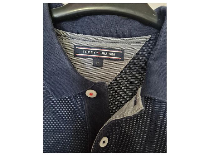 Polo Tommy Hilfiger Uomo Blu Navy con Stemma TH - vista 3