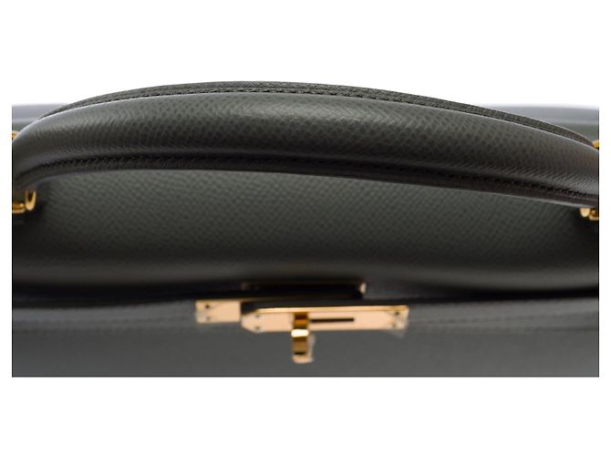 Hermès Borsa HERMES Kelly 28 in Pelle Verde - 103701 - vista 10
