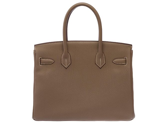 Hermès Borsa HERMES Birkin 30 in Pelle Étoupe - 103700 Taupe - vista 4