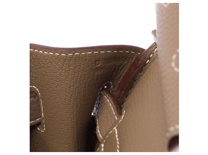 Hermès Borsa HERMES Birkin 30 in Pelle Étoupe - 103700 Taupe - vista 8