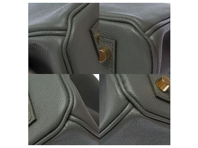 Hermès Borsa HERMES Birkin 30 in Pelle Verde - 103692 - vista 12