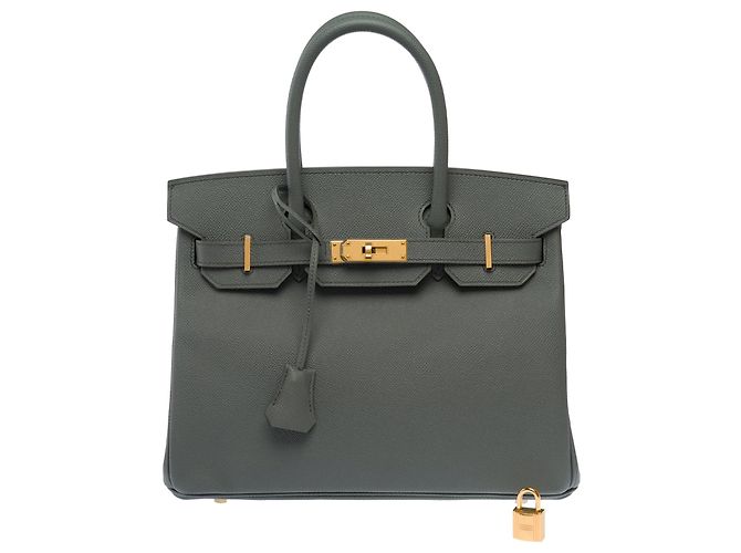 Hermès Borsa HERMES Birkin 30 in Pelle Verde - 103692 - vista 3