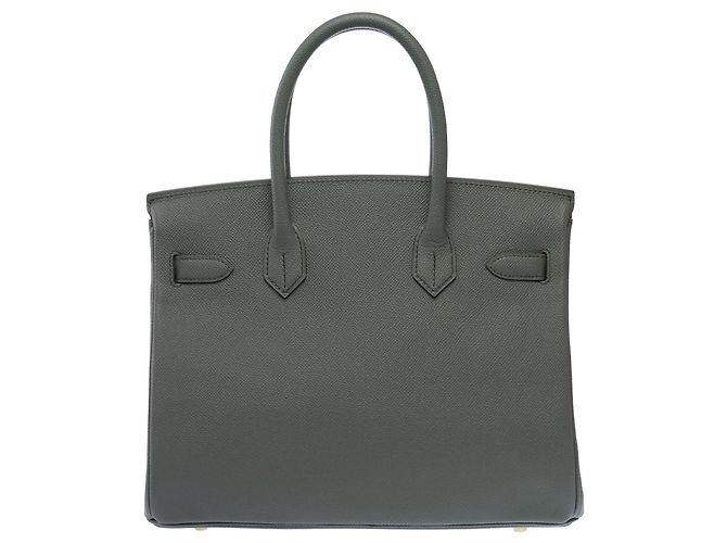 Hermès Borsa HERMES Birkin 30 in Pelle Verde - 103692 - vista 4