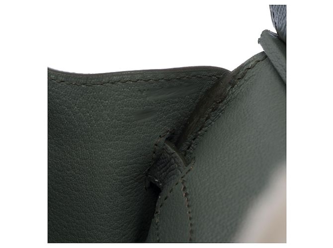 Hermès Borsa HERMES Birkin 30 in Pelle Verde - 103692 - vista 8