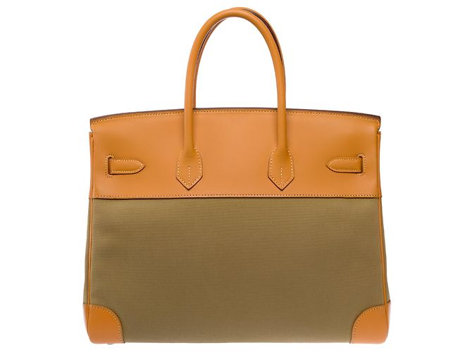 Hermès Bolso HERMES Birkin 35 Lona Verde - 103699 - vista 4