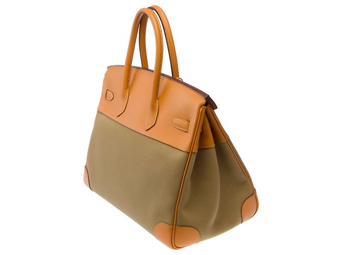 Hermès Bolso HERMES Birkin 35 Lona Verde - 103699 - vista 6