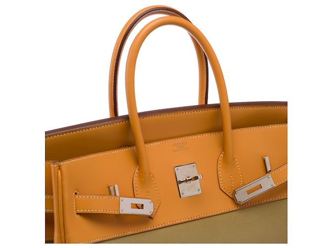 Hermès Bolso HERMES Birkin 35 Lona Verde - 103699 - vista 7