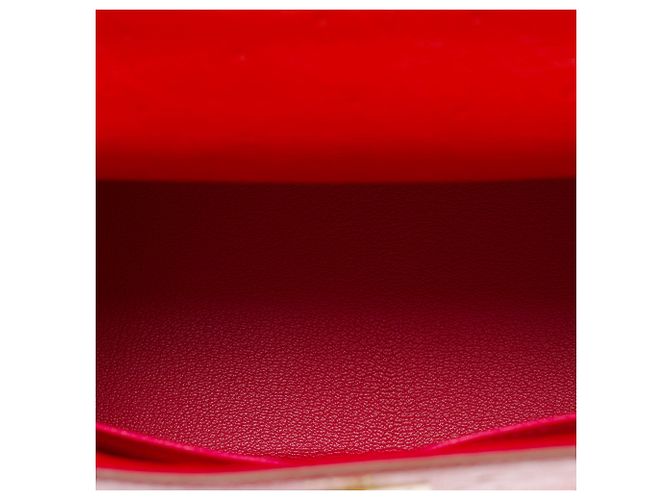 Hermès HERMES Kelly 28 Exotic Leather Bag Red - 103691 - view 9