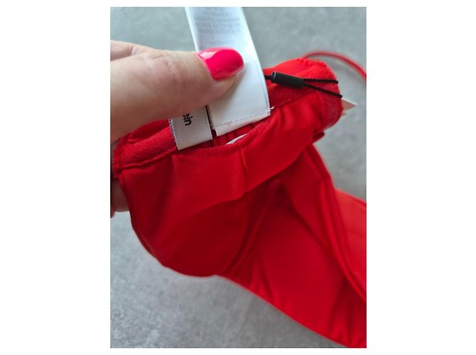 Conjunto Bikini Bandeau Rojo Calvin Klein Roja - vista 10