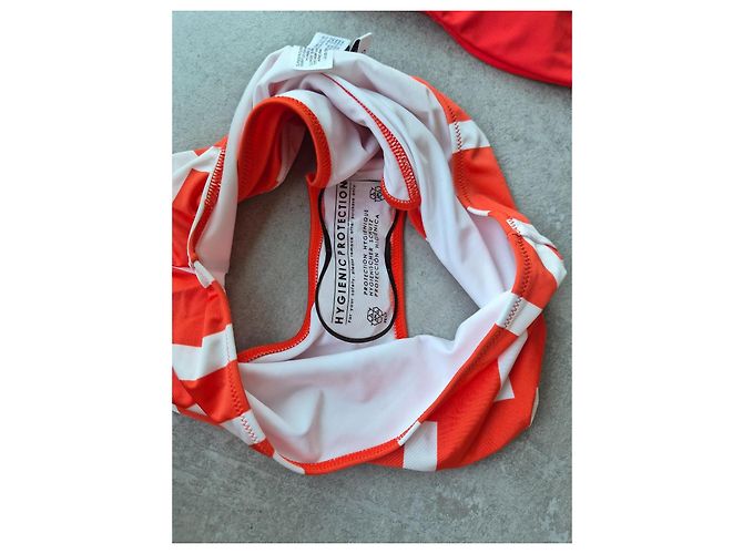 Conjunto Bikini Bandeau Rojo Calvin Klein Roja - vista 4