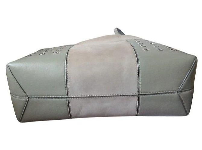 Tory Burch Borsa Tote in Pelle Beige - vista 7