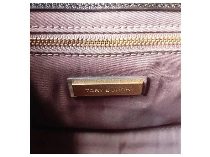 Tory Burch Kira Chevron Small Borsa in Pelle Nera Nero - vista 3
