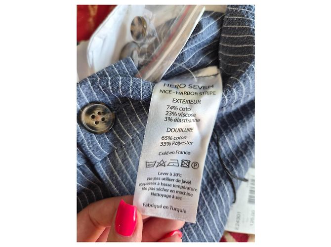 Autre Marque HERO SEVEN Pantalón Azul a Rayas - vista 7