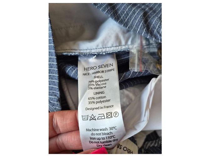 Autre Marque HERO SEVEN Pantalón Azul a Rayas - vista 8