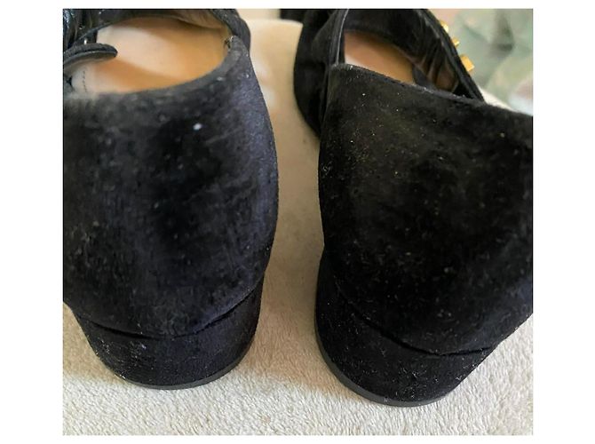 Scarpe Mary Jane in velluto nero Christian Dior - vista 2
