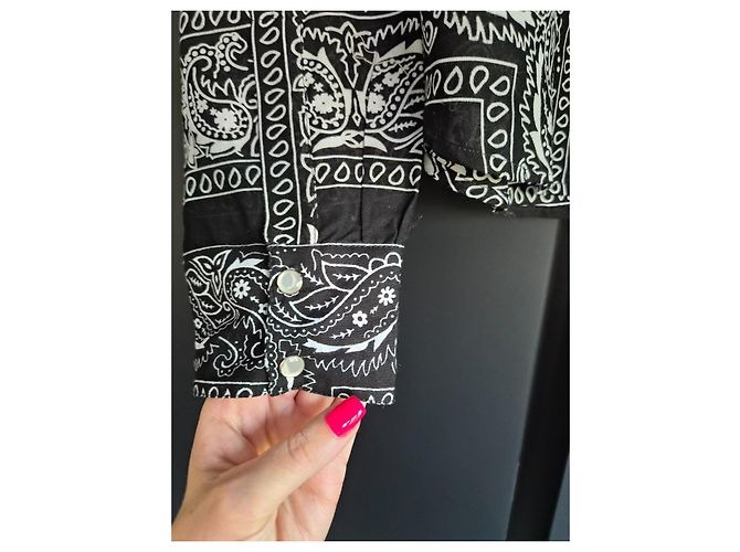 Autre Marque Arizona Love Camicia Stampa Bandana Nera Cuore Rosso - vista 6