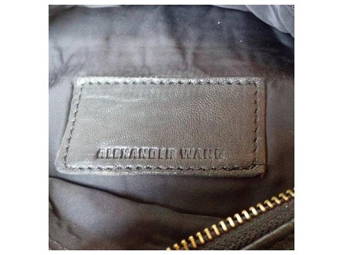 Alexander Wang Clutch Jena in pelle nera Nero - vista 3
