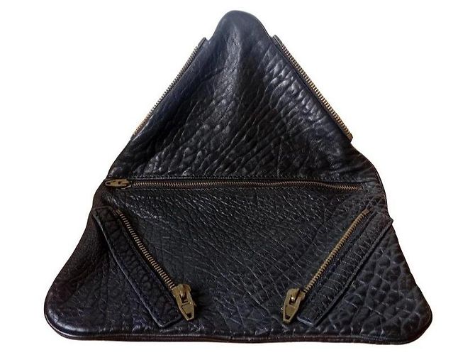 Alexander Wang Clutch Jena in pelle nera Nero - vista 4