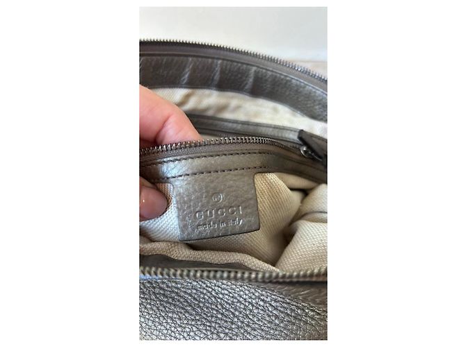 Borsa a Spalla Gucci Soho Disco Metallico - vista 3