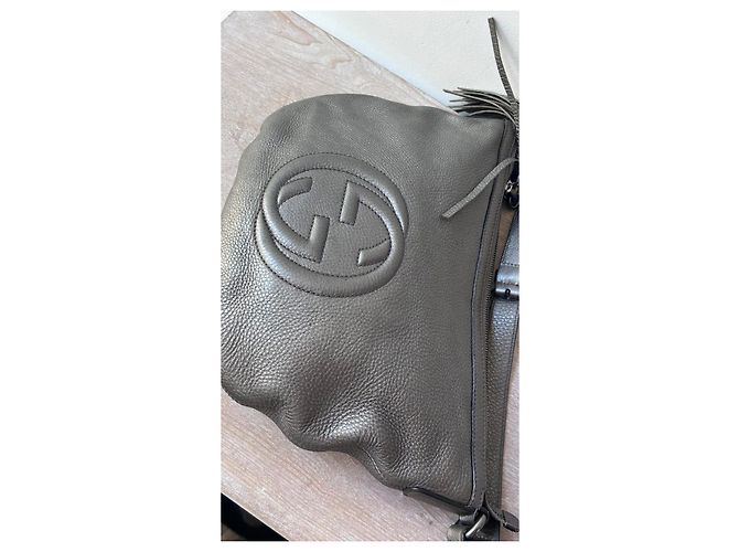 Borsa a Spalla Gucci Soho Disco Metallico - vista 6