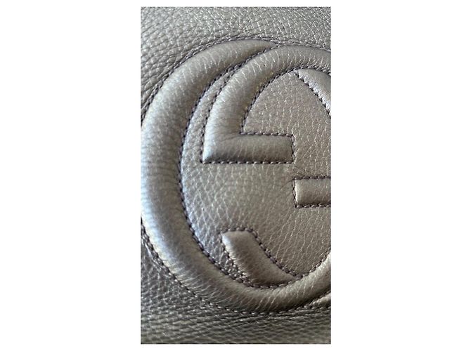 Borsa a Spalla Gucci Soho Disco Metallico - vista 7