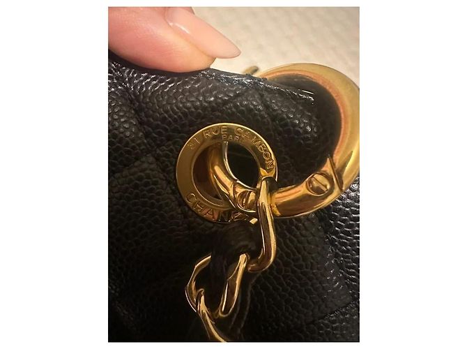Chanel Grand Shopping Tote (GST) Pelle Caviar Nera Nero - vista 6