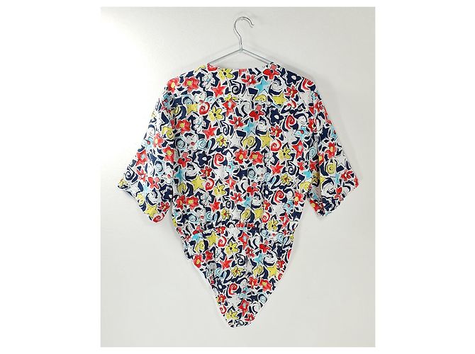 Body estampado Laurèl mujer Negro Blanco Roja Azul Multicolor Amarillo - vista 4