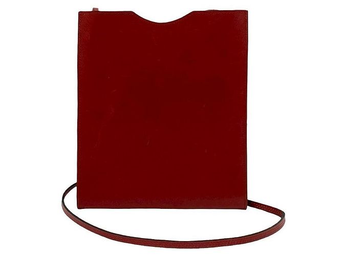 Hermès Borsa a tracolla Hermes Omenito Box Calf Rosso - vista 2