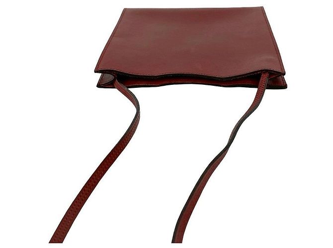 Hermès Borsa a tracolla Hermes Omenito Box Calf Rosso - vista 5