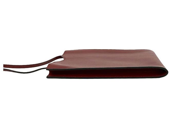 Hermès Borsa a tracolla Hermes Omenito Box Calf Rosso - vista 6