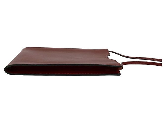 Hermès Borsa a tracolla Hermes Omenito Box Calf Rosso - vista 7