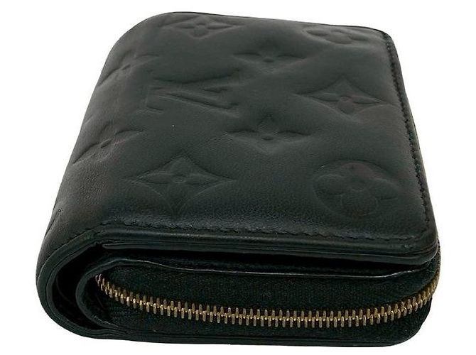 Cartera Louis Vuitton Portefeuille Lou Monogram Empreinte de piel Negro - vista 6