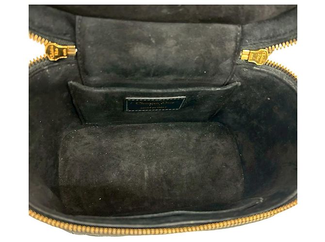Borsa 2way in pelle Cannage Christian Dior Nero - vista 10