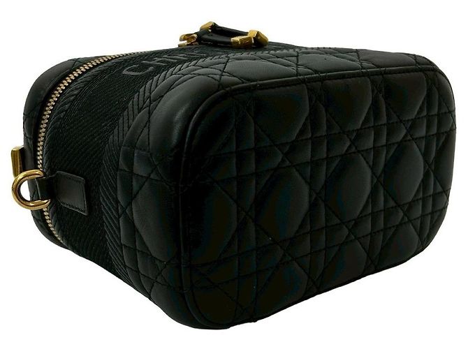 Borsa 2way in pelle Cannage Christian Dior Nero - vista 8